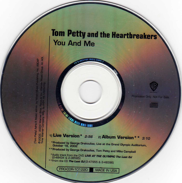 Accords et paroles You and Me Tom Petty