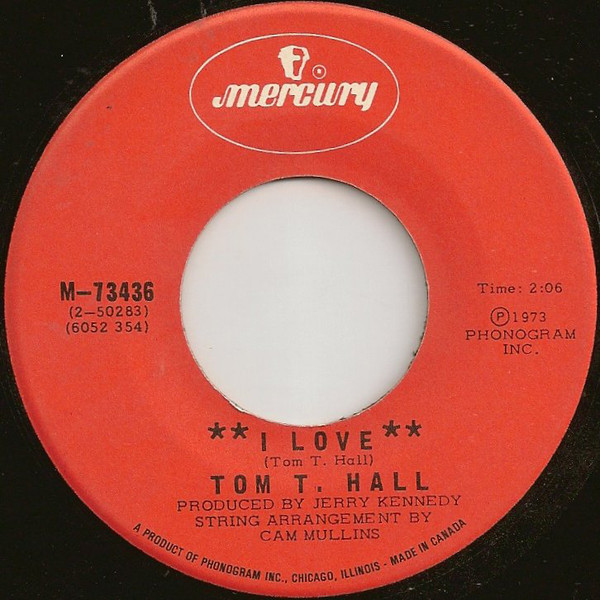 Accords et paroles I Love Tom T. Hall