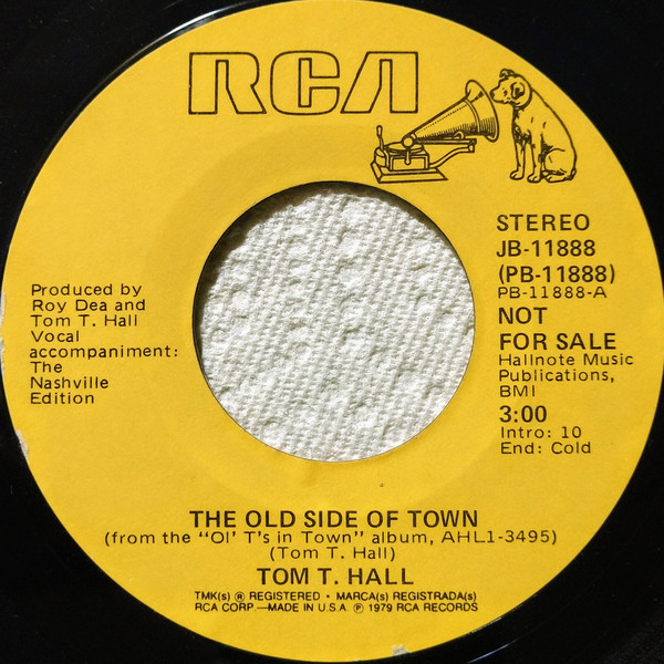 Accords et paroles Old Side Of Town Tom T. Hall