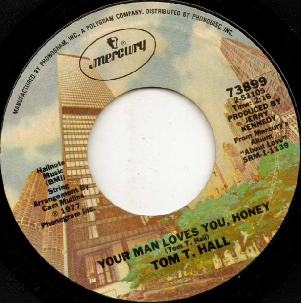 Accords et paroles Your Man Loves You, Honey Tom T. Hall