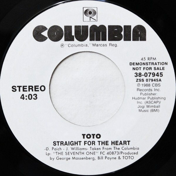 Accords et paroles Straight For The Heart Toto