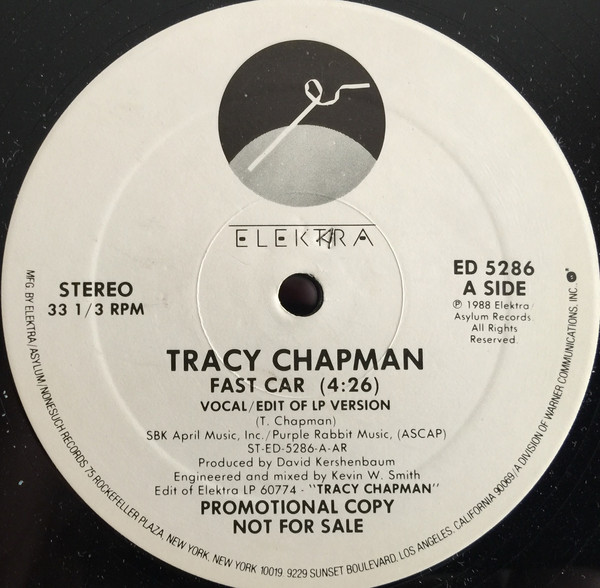 Accords et paroles Fast Car Tracy Chapman