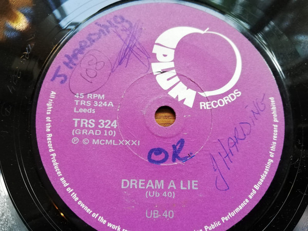 Accords et paroles Dream A Lie UB40