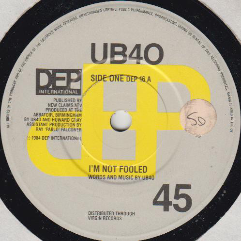 Accords et paroles The Pillow UB40