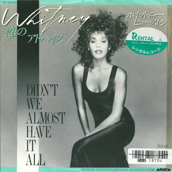 Accords et paroles Didn´t We Almost Have It All Whitney Houston