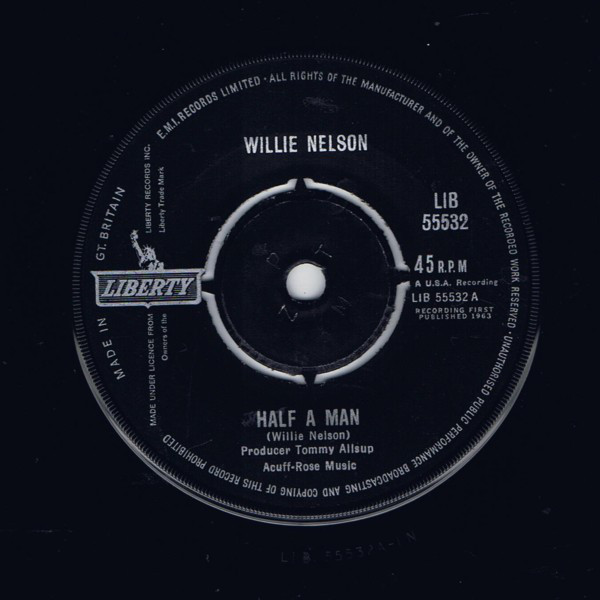 Accords et paroles Half A Man Willie Nelson