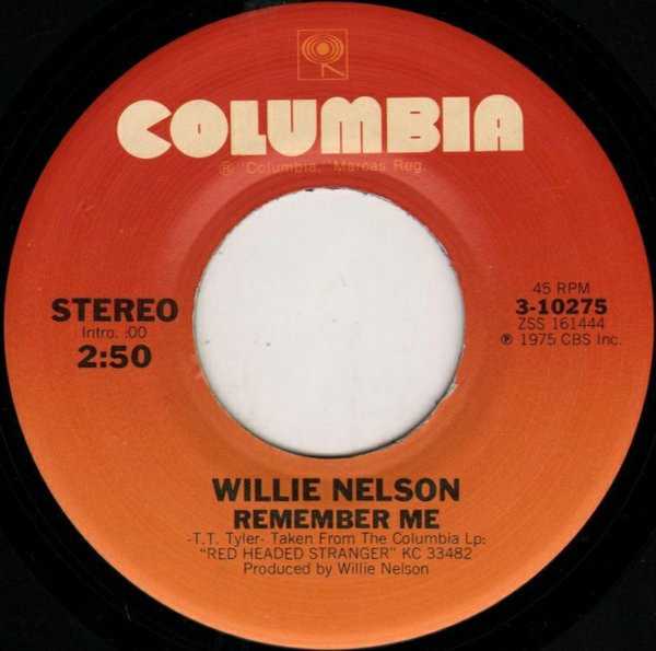Accords et paroles Remember Me Willie Nelson