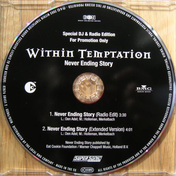 Accords et paroles Never-Ending Story Within Temptation