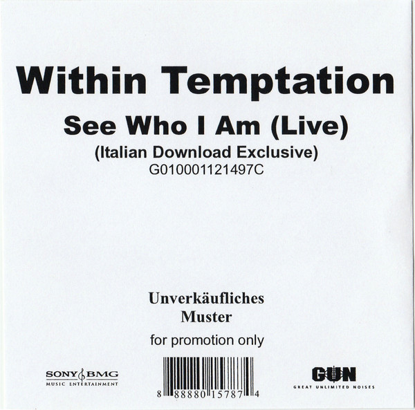 Accords et paroles See Who I Am Within Temptation