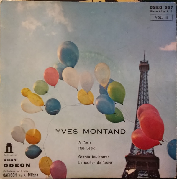 Accords et paroles A Paris Yves Montand