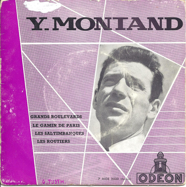 Accords et paroles Grands boulevards Yves Montand